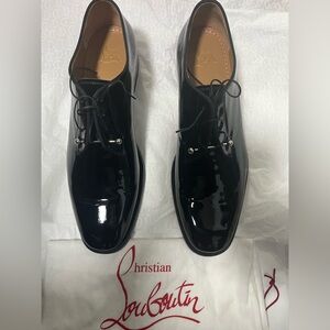 Christian Louboutin Chambeliss Derbies - Patent calf leather - Black - Men